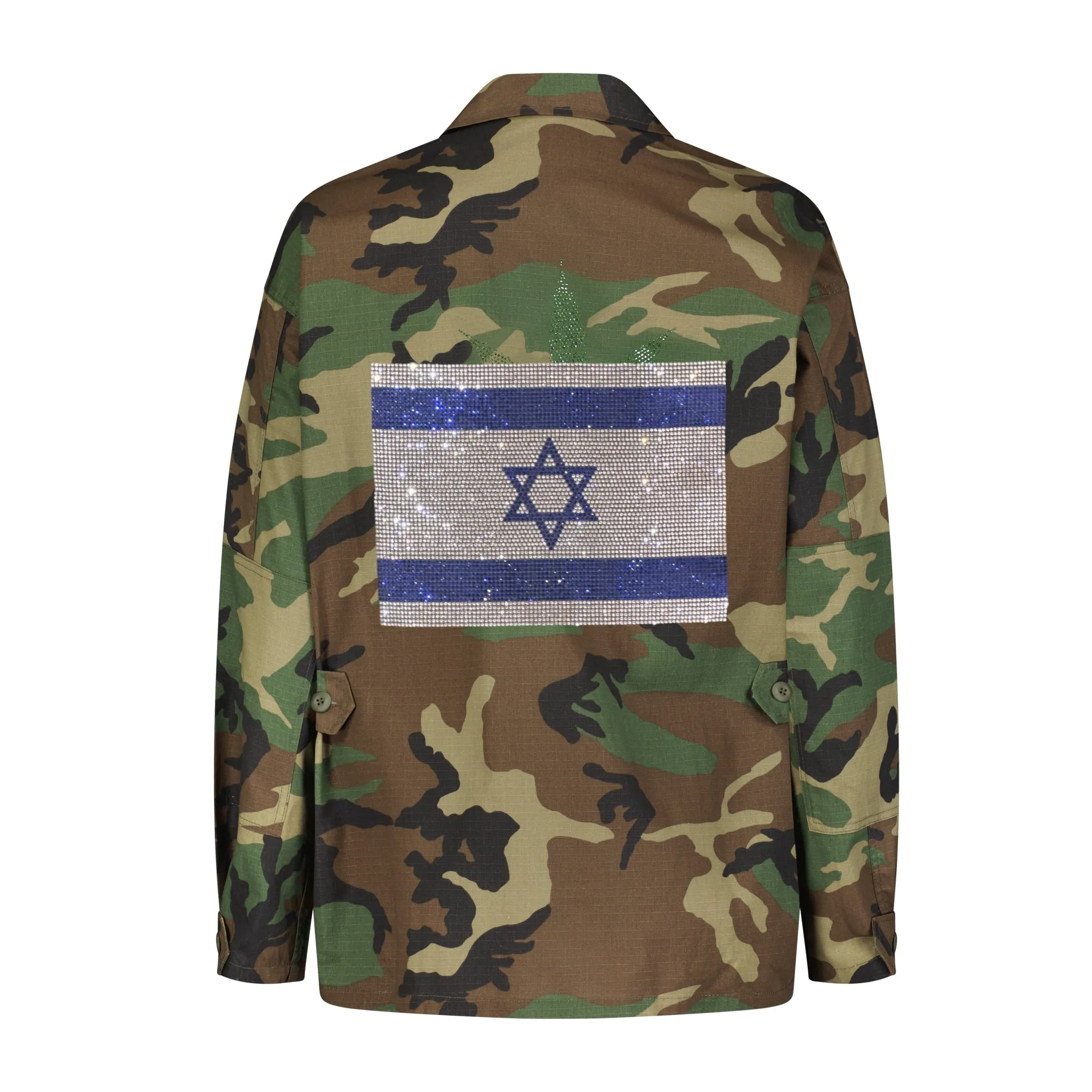 Israeli Flag Army Jacket